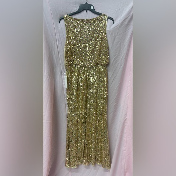 Mac Duggal 93645 NWT SEQUINED SLEEVELESS HIGH NECK GOWN - Picture 7 of 11